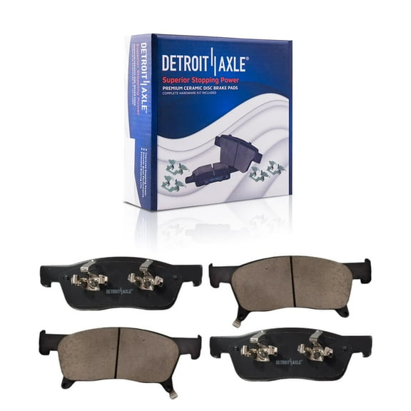 Detroit Axle - Front Ceramic Brake Pads for 2019-2023 Subaru Ascent, 2020 2021 2022 Brake Pads with Hardware Assembly Replacement