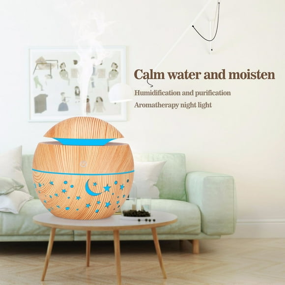 Diffuseur Huiles Essentielles,130 ML Humidificateur Aromatique Ultrasonique B茅b茅 Diffuseur D'huile Essentielle Aromath茅rapie Diffuseur de Parfum d Inte