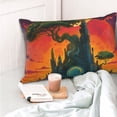 thumbnail image 4 of Salouo Abstract Tree Castle Pattern Pillow Cases,1PC Pillow Covers with Envelope Closure Decorative Pillow Case for Bed Couch,Pillows Not Included-14"x20", 4 of 6