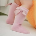 thumbnail image 2 of Baby Knee High Socks Newborn Infant Toddler Kids Socks Girls Uniform Leggings Dress Sock Long Cotton Stockings, 2 of 4