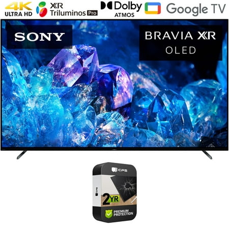 Restored Sony XR55A80K Bravia XR A80K 55 inch 4K HDR OLED Smart TV 2022 Model with 2 YR CPS Enhanced Protection Pack (Refurbished)