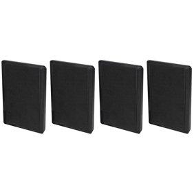 4 Rockville RockSlim Black Home Theater 5.25" 240w Easy Wall Mount Slim Speakers