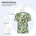 thumbnail image 3 of Hirioo Cute Frog for Men's Baseball T-shirt Shirts Short Sleeve Casual Summer Button Stretch T Shirts,Size S-4XL-Medium, 3 of 7