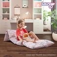 thumbnail image 6 of Loungie Unicorn Light Pink Bean Bag Covers - Microfiber | Nap Mat | Requires 5 Standard Twin Size Pillows 88"x26", 6 of 8