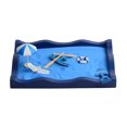 thumbnail image 1 of VONKY Miniature Zen Garden Desktop Ocean Landscape Sand Table Decorative Square Ocean Sandbox with Rectangular Tray Multiple Accessories for Home Office Hotel, 1 of 7