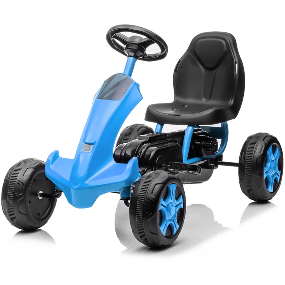 SESSLIFE Pedal Powered Go Kart, Kids Go Kart with Non-Slip Pedals
