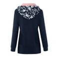 thumbnail image 3 of Women‘s Stitching Drawstring Hooded Slim Fashion Jacket Coat Outwear, 3 of 6