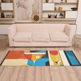 thumbnail image 2 of Yayeee Hallway Runner Rug 2'x6' Non Slip Machine Washable with Rubber Backing, Modern Cocktails, 2 of 8