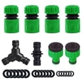 thumbnail image 2 of Double Male Hose Connectors, Solve Short Hose Problems And Extend Hose Length, For Agriculture Lawn Garden Irrigation, Plastic 1/2" Diameter Hose Pipes Compatibility, 2Pcs, 2 of 5