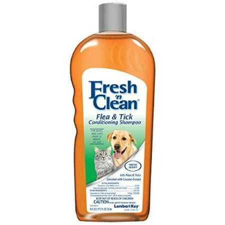 Lambert Kay Fresh 'n Clean Flea and Tick Small Pet Conditioning Shampoo, 18-Ounce