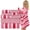 Pink, variant on 8 Pcs Gray White Stripe Large Bath Towel Set Oversized Bath Sheet 2 Bathroom Towels,2 Hand Towels,4 Washcloths Soft Jumbo Towels Absorbent Shower Towel Quick Dry Beach Chair Spa Gym Hotel Towel Set