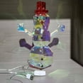 thumbnail image 6 of Shoreew Christmas Prismatic Iridescent Snowman Ornaments LED Light Up Snowman Figurine USB Powered Table Decor for Holiday Decoration, 6 of 6