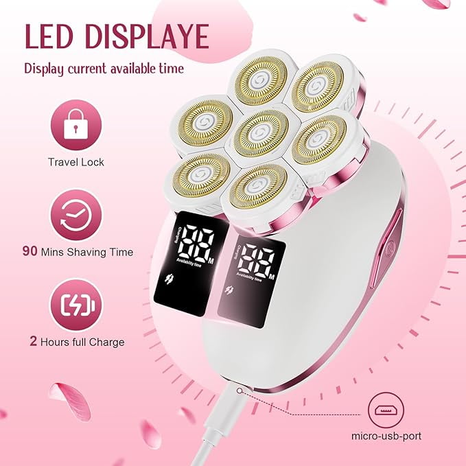 Electric Razors for Women,7D Gifts for Women,Cordless Electric Shaver