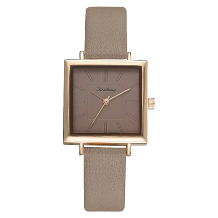 amousa Watch Fashion Women Wrist Leather Watch Luxury Quartz stainless steel Watch