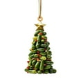 thumbnail image 5 of Christmas Tree Book Acrylic Ornaments Xmas Pendants Hanging Decor Holiday D5E2, 5 of 7