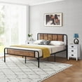 thumbnail image 2 of VECELO 3-Piece Bedroom Sets Metal Bed Frame and 2 Nightstands, 2 of 7