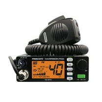 PRESIDENT TXUS768 Harrison FCC 40-Channel 12-Volt/24-Volt AM/FM CB Radio, Black, TXUS768-1