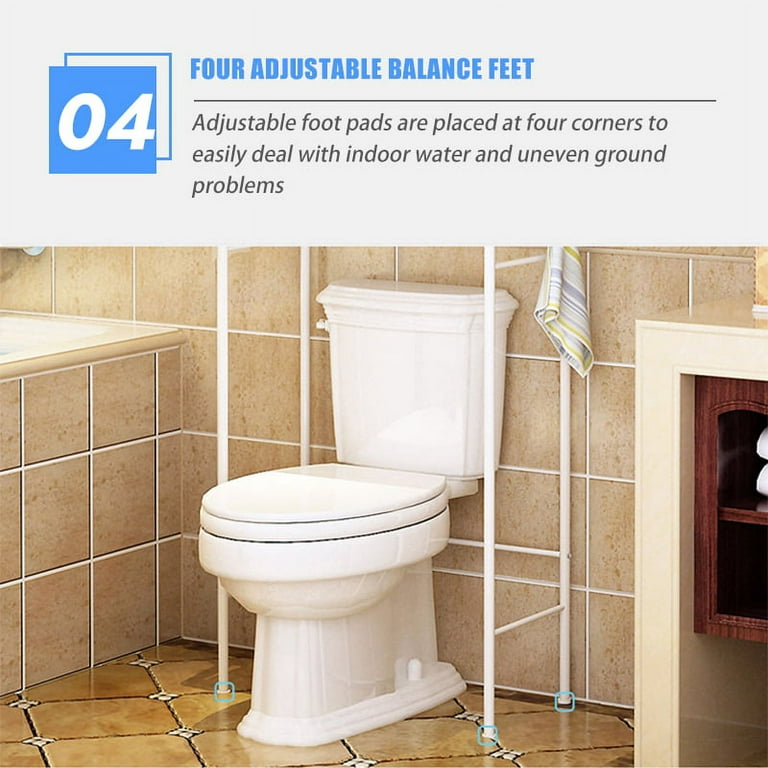 Oikos 3 Tier Above Toilet Storage, Bathroom Shelf Over The Toilet