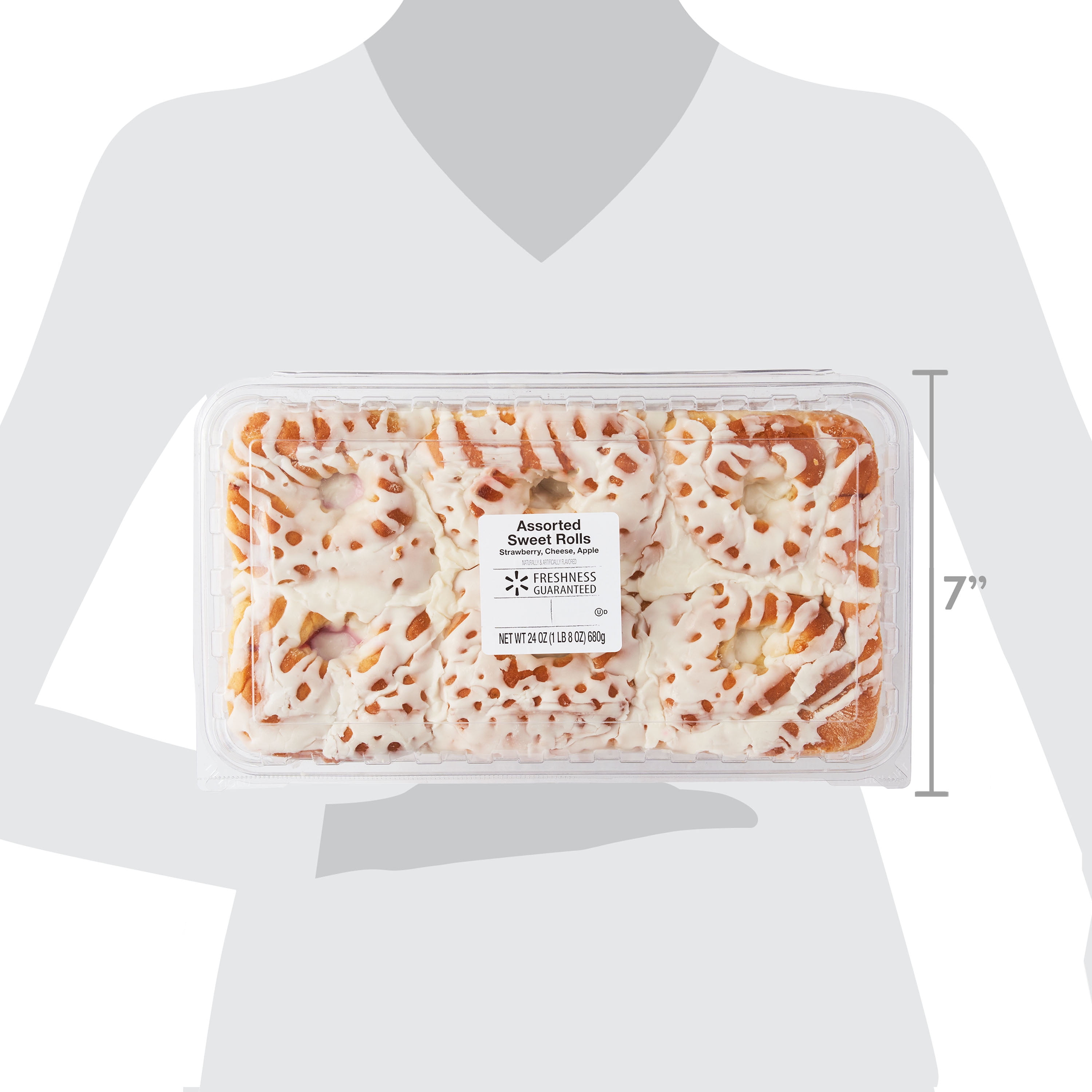 Freshness Guaranteed Assorted Whole Sweet Rolls, 24 oz, 6 Rolls