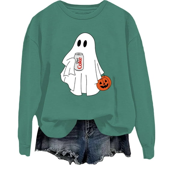 Halloween Diet Coke Ghost Sweatshirt Diet Coke Ghost Shirt Coke Lover Shirts Funny Halloween Tops