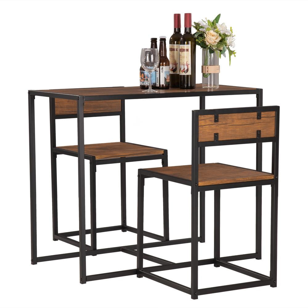 UBesGoo 3 Piece Dining Set Small Kitchen Table Set for 2, Table and 2