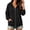 Black-01, variant on Perfectbot Women's Zip Up Hoodie Long Sleeve Fall Winter Sweatshirt Jacket with Pockets Casual Outerwear