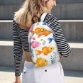 thumbnail image 7 of Casual Canvas Backpack Without Interlayer Large Capacity Stick Bag Design For Outdoor Shopping Office Outdoor Sports Cute Fish Medium, 7 of 7
