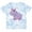 Tie Dye Blue, variant on Inktastic Cute Purple Hippo Girls Toddler T-Shirt