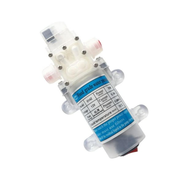 Bomba de Micro Diafragma Sunnimix Bomba de agua dulce Grado alimenticio 12V DC 70W Autocebado