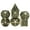 Ancient Bronze, variant on Cusdie 7 Pcs DND Metal Dice, Dagger Design Polyhedral Dice Set, Metal Dice Set for Role Playing Game D&D Dice MTG Pathfinder