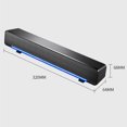 thumbnail image 4 of facefd V-196 Computer Speaker Bar Stereo Subwoofer Music Player Bass Surround Sound Box 3.5mm Audio Input For PC Laptop Black, 4 of 6