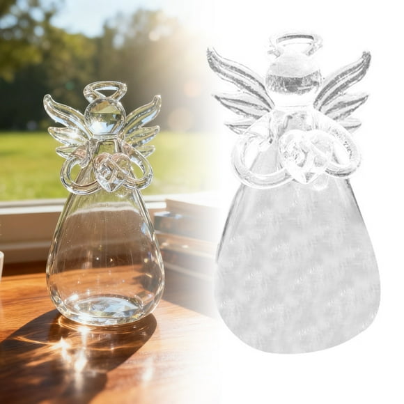 Hearth & Gear Angel Vase Glass Arrangement Container Hydroponic Planter & Home Christmas Ornament Fancy Christmas Ornament Bulbs Phone Christmas Ornament Jasmine Ornament Chicken Ornament Glass