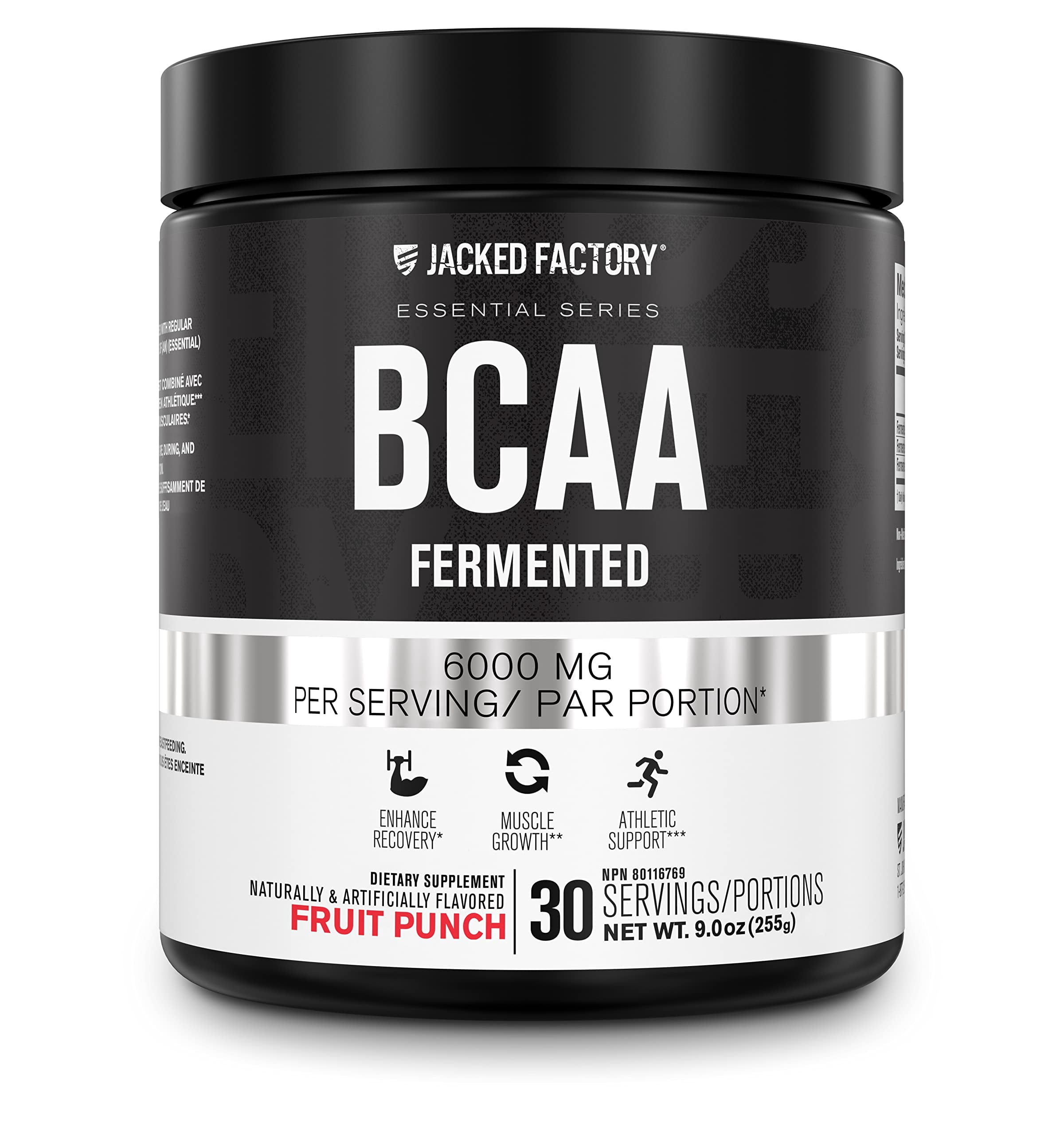 BCAA Powder (Fermented) - 6g Branched Chain Amino Acids Supplement for ...