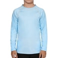 thumbnail image 3 of Boys Long Sleeve Swim Tops Sun Protection Quick Dry Swimwear Rashguard Surf Shirt for 3-14 Years, 3 of 5
