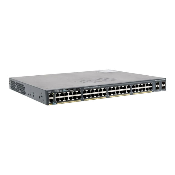 Cisco Catalyst 2960X-48FPS-L - Switch - managed - 48 x 10/100/1000 (PoE )   4 x Gigabit SFP - desktop, rack-mountable - PoE  (740 W)
