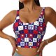 thumbnail image 1 of Balery golf Sujetadores deportivos con espalda cruzada para mujer, acolchados, sin costuras, de alto impacto, ideales para yoga, gimnasio, entrenamiento y fitness.-Large, 1 of 8