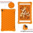 thumbnail image 3 of iPad Mini Tablet Case, iPad Mini 5 Case, iPad Mini 4 Case, [Kids and Adult Friendly] Anti-Slip Shock-Absorption Tablets Cover for iPad Mini 5 & Mini 4 (Orange), 3 of 8