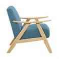 thumbnail image 4 of Lexicon Damala Fauteuil d'Appoint en Tissu Texturé Bleu, 4 of 10