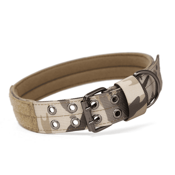 GASTROPOD Tactical Dog Collar,Adjustable Dog Training Collar with Dual-Layer Nylon Webbing,Dog Collar with Heavy-Duty Metal Buckle,Customizable Collar for Outdoor Adventures