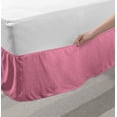 thumbnail image 2 of Pale Pink Bed Skirt, Baroque Pattern with Damask Inspired Motifs Old Fashioned Rococo Influences, Elastic Bedskirt Dust Ruffle Wrap Around for Bedding Decor, 4 Sizes, Pink Pale Pink, by Ambesonne, 2 of 2