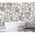 thumbnail image 2 of REMIX Walls by Katie Hunt Blooming Floral Dove Grey Wall Mural, 2 of 7