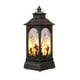thumbnail image 2 of Mini Farol de Halloween | Farol portátil LED con vela | Lámpara decorativa de plástico negro alimentada por pilas | Acento central para fiestas | 13x5x5cm | 1-Pack, 2 of 6