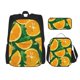 thumbnail image 1 of Balery Orange Mochila escolar 3 en 1 para niños: mochila resistente con lonchera térmica y estuche para lápices. Mochila escolar para niños y niñas., 1 of 7