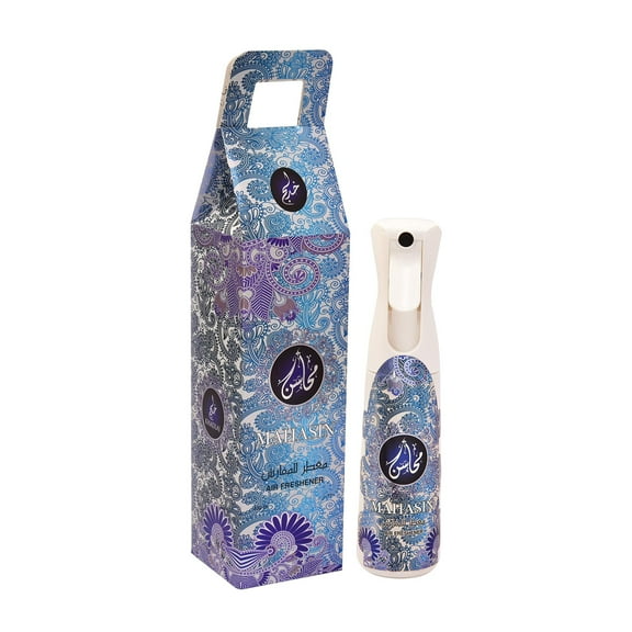 Khadlaj Mahasin Silver Air Freshener Spray with Fruity Scent - 320 ML (10.8 oz)