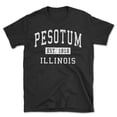thumbnail image 1 of Pesotum Illinois Classic Established Men's Cotton T-Shirt, 1 of 1