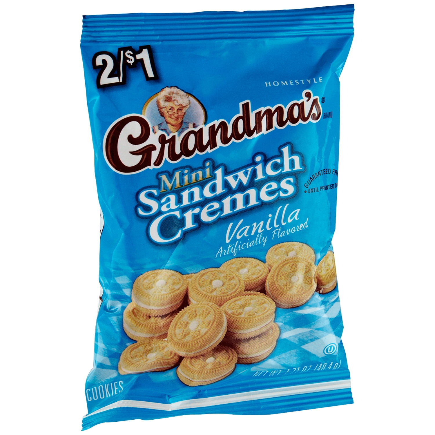 Grandma's Mini Sandwich Cremes Cookies Vanilla Naturally & Artificially