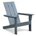 thumbnail image 5 of JERFIT HDPE Adirondack Chair, Outdoor Patio Fire Pit Seating, All-Weather Resistant, Ergonomic Design for Deck, Garden, Backyard, Balcony, Dark Grey, 5 of 5