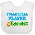 thumbnail image 3 of Inktastic Volleyball Player Kids Boys or Girls Baby Bib, 3 of 4