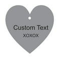thumbnail image 1 of 100 PCS Custom Made Any Text Hang Tags Heart Shape Personalized Wedding Favor Gift Tags, 1 of 1