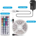 thumbnail image 4 of LED Strip Lights, 32.8ft 3528 SMD RGB Rope Lights Music Sync Color Changing, Rope Light 600 SMD, IR Remote Controller Flexible Strip No White for Home Party Bedroom Party Indoor, 4 of 8